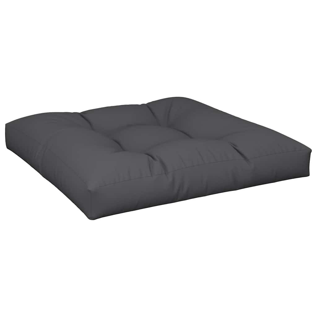 VidaXL coussin de palette 70x70x12 cm tissu noir