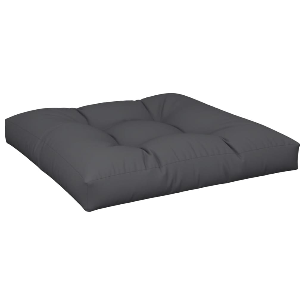 VidaXL coussin de palette 80x80x12 cm tissu noir