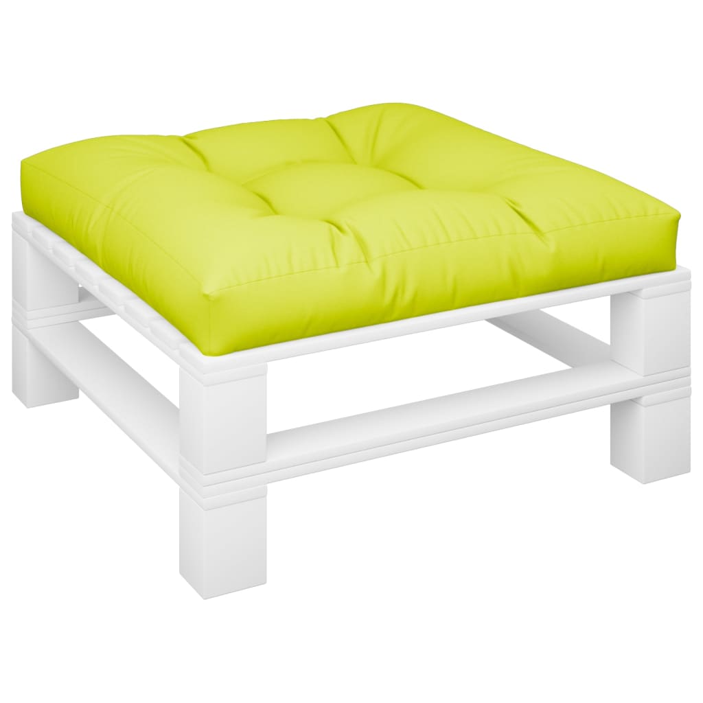 Vidaxx coussin palette 80x80x12 cm tissu vert vif