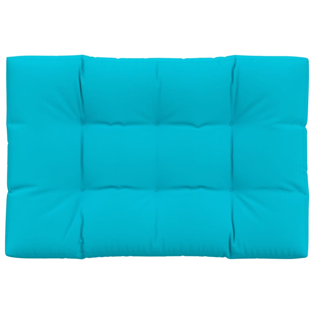 VidaXL coussin palette 120x80x12 cm tissu turquoise