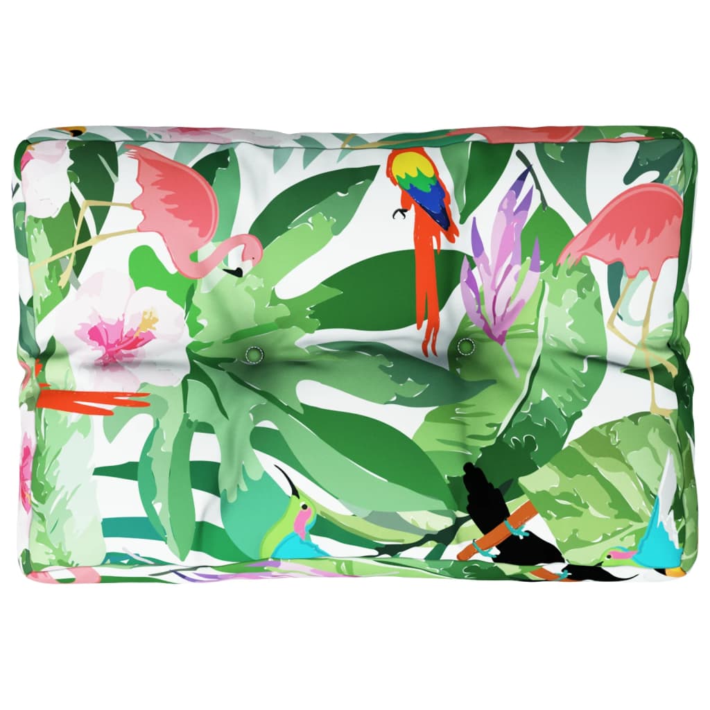 VidaXL coussin de palette 50x40x12 cm tissu multicolore