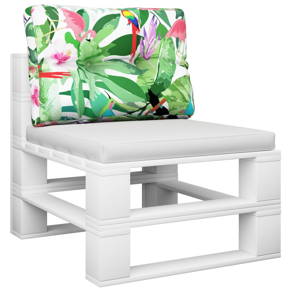 VidaXL coussin de palette 50x40x12 cm tissu multicolore