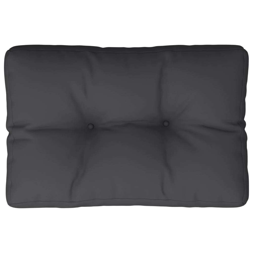 VidaXL coussin de palette 60x40x12 cm tissu noir