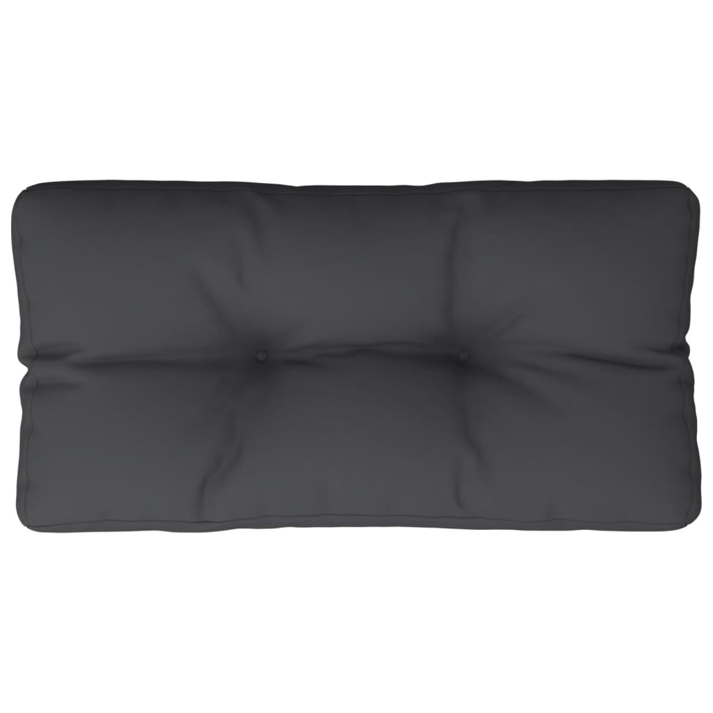 VidaXL coussin de palette 70x40x12 cm tissu noir