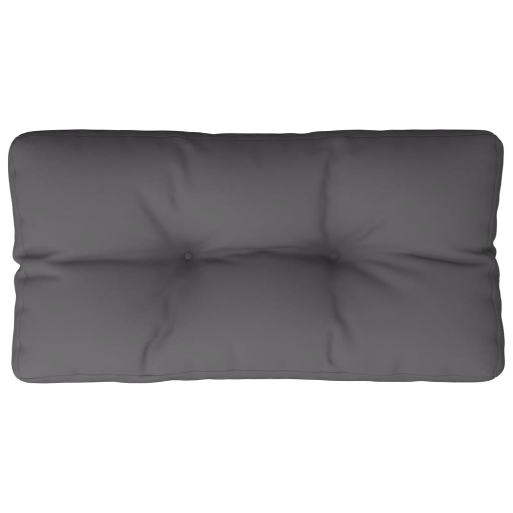VidaXL Coussin palette 80x40x12 cm tissu anthracite