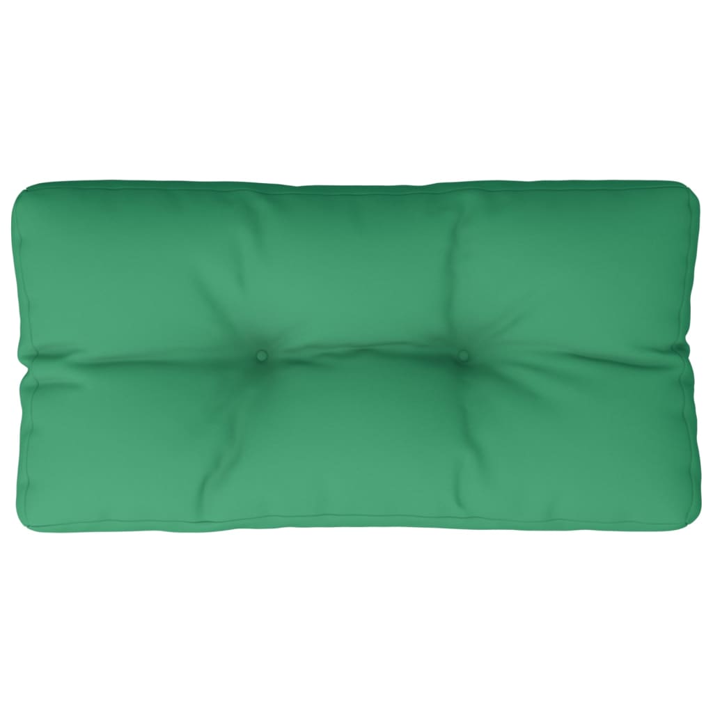 VidaXL Coussin de palette 80x40x12 cm tissu vert