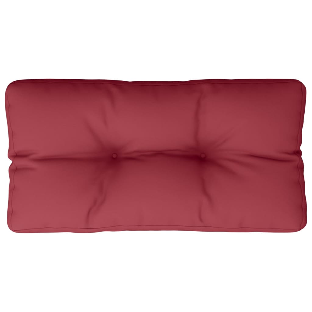 VidaXL Coussin de canapé 80x40x12 cm tissu rouge vin