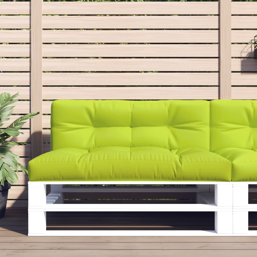 VidaXL Coussin de palette 120x40x12 cm tissu vert vif
