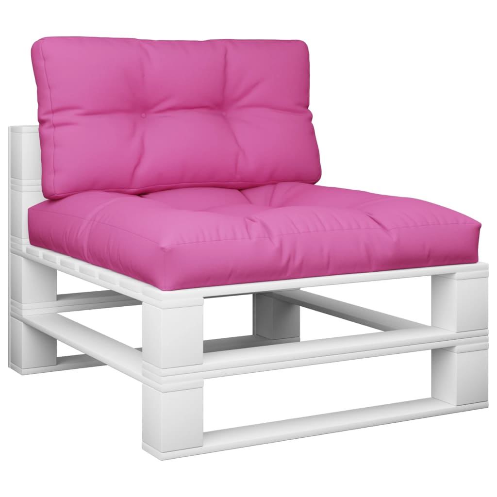VidaXL coussins de palette 2 pcs tissu rose