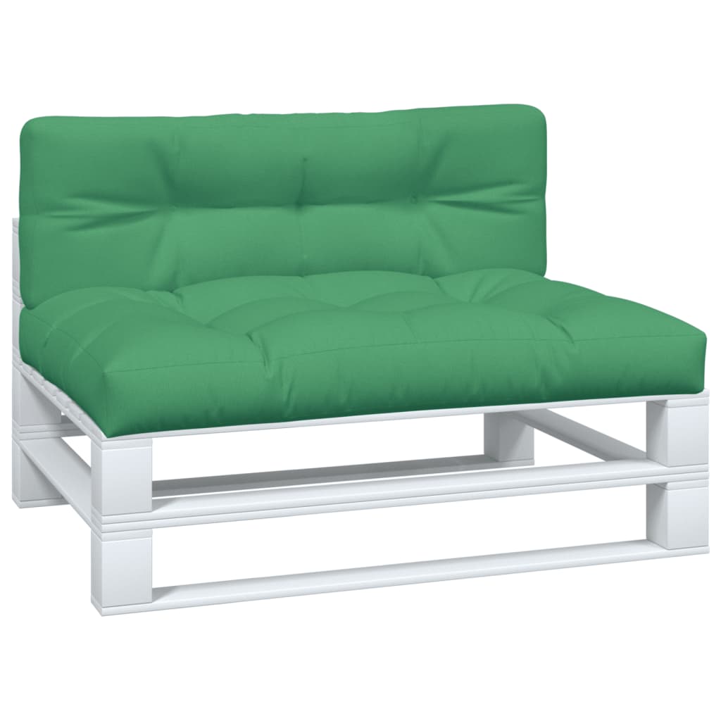 VidaXL coussins de palette 2 pcs tissu vert