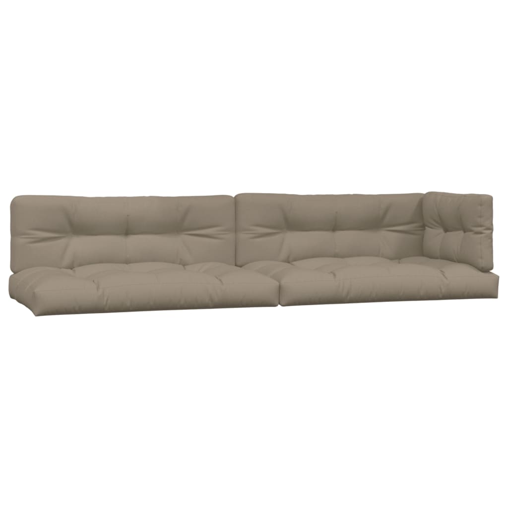 VidaXL coussins de palette 5 pcs tissu taupe