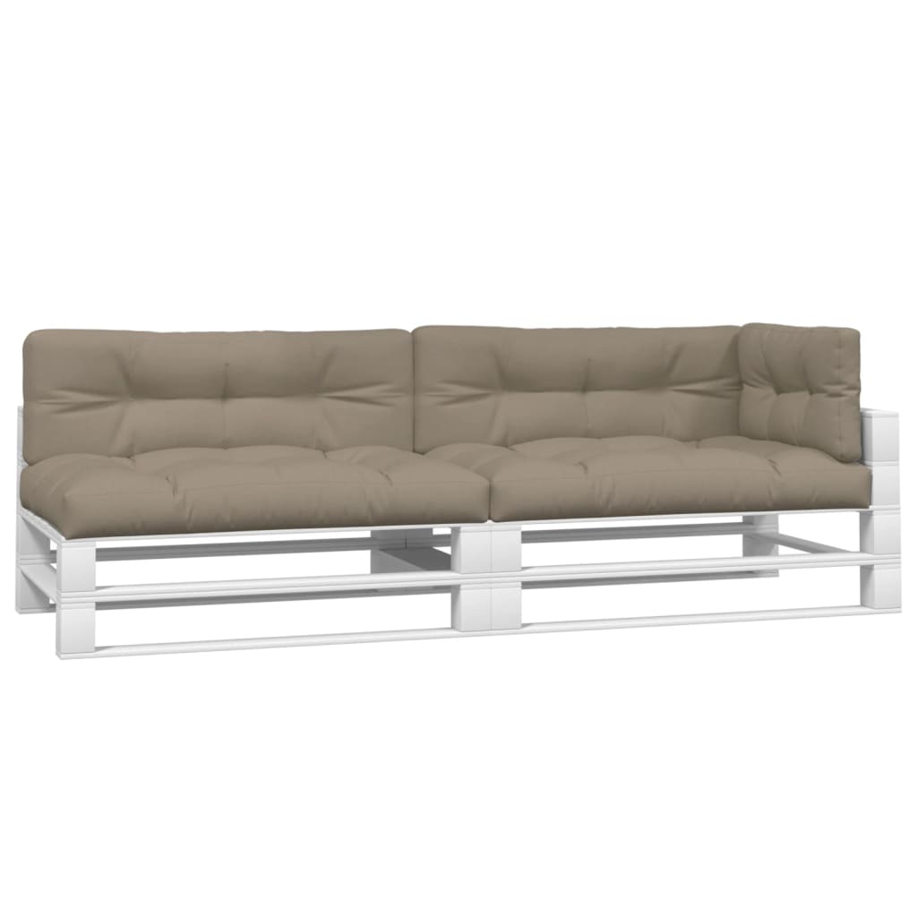 VidaXL coussins de palette 5 pcs tissu taupe