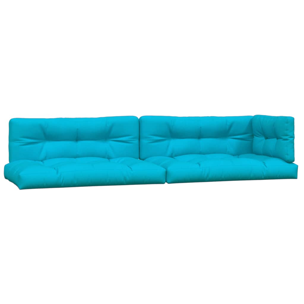 VidaXL coussins de palette 5 pcs tissu turquoise