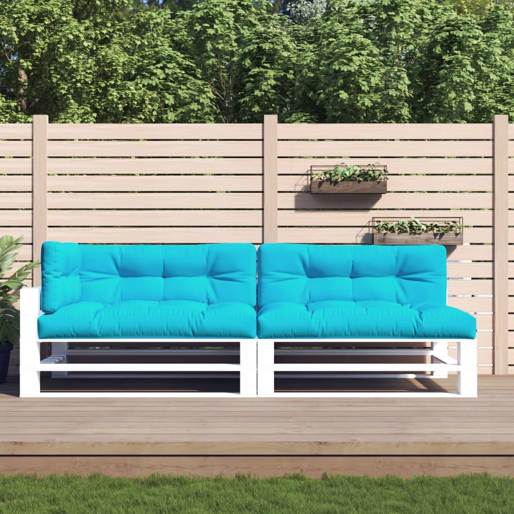 VidaXL coussins de palette 5 pcs tissu turquoise