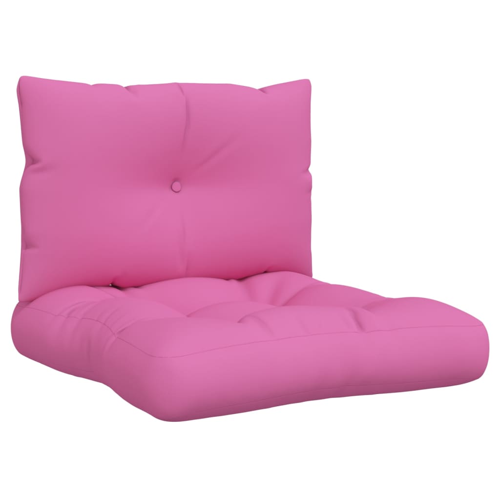 VidaXL coussins de palette 2 pcs tissu oxford rose