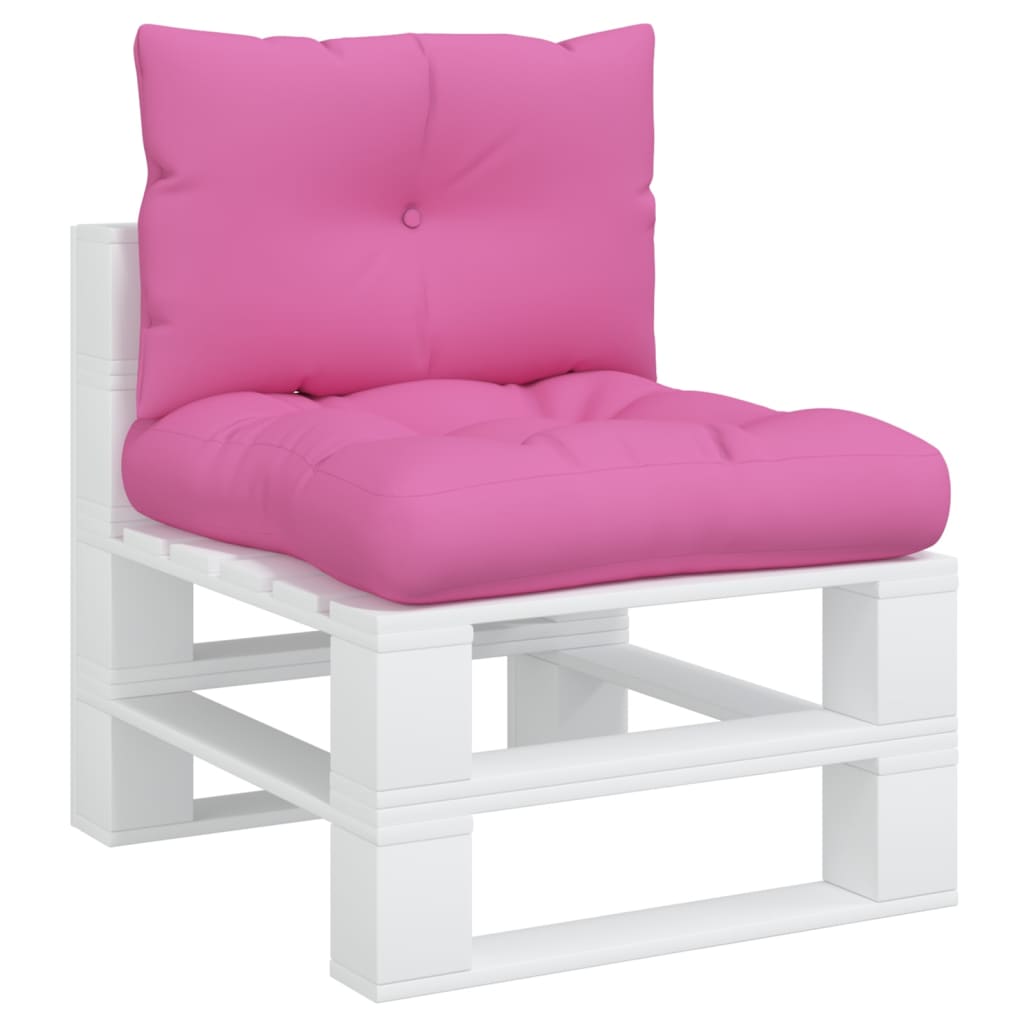 VidaXL coussins de palette 2 pcs tissu oxford rose