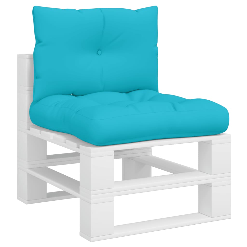 VidaXL coussins de palette 2 pcs tissu oxford turquoise