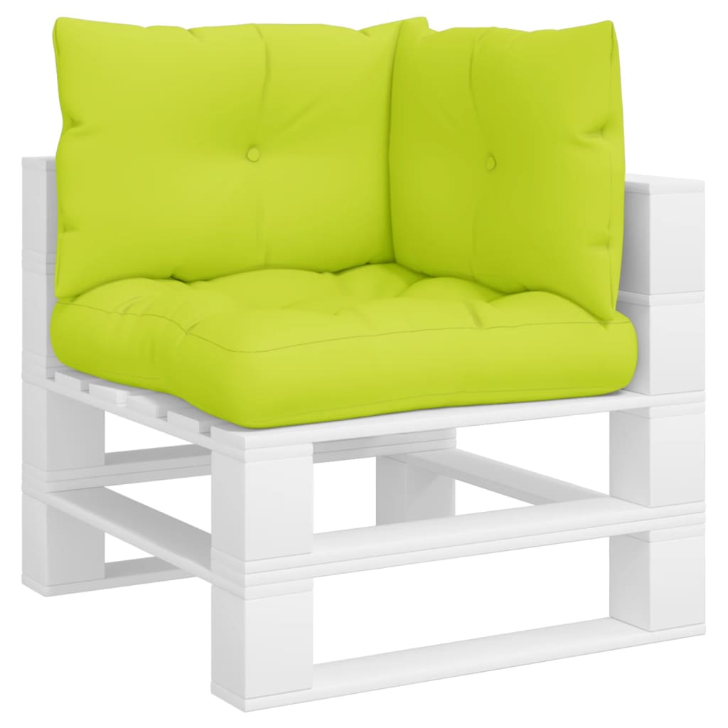 VidaXL coussins de palette 3 pcs tissu vert vif
