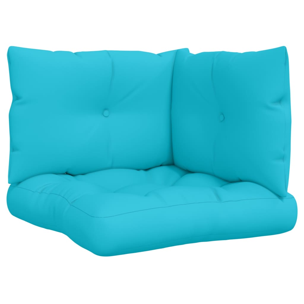 VidaXL coussins de palette 3 pcs tissu oxford turquoise