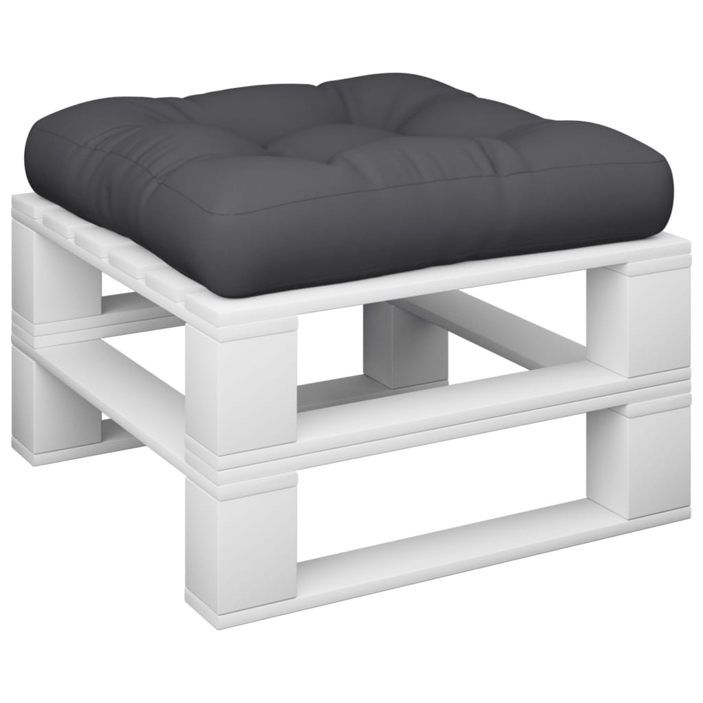 VidaXL coussin de palette 58x58x10 cm tissu noir