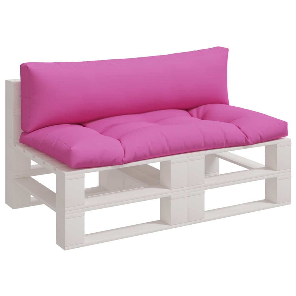 VidaXL coussins de palette 2 pcs tissu oxford rose
