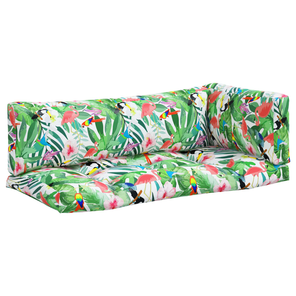 VidaXL coussins de palette 3 pcs tissu oxford multicolore