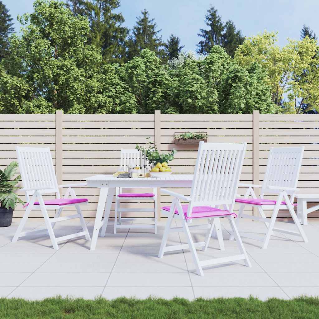 VidaXL coussins de chaise de jardin 4 pcs 50x50x4 cm tissu rose