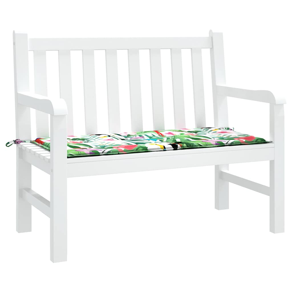 VidaXL coussin de banc de jardin 100x50x4 cm tissu oxford multicolore