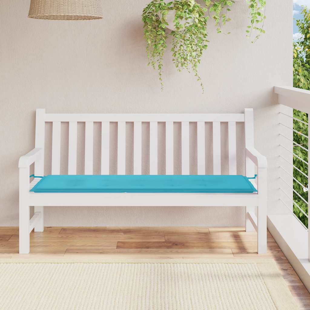 Vidaxx coussin de banc de jardin 150x50x4 cm tissu oxford turquoise