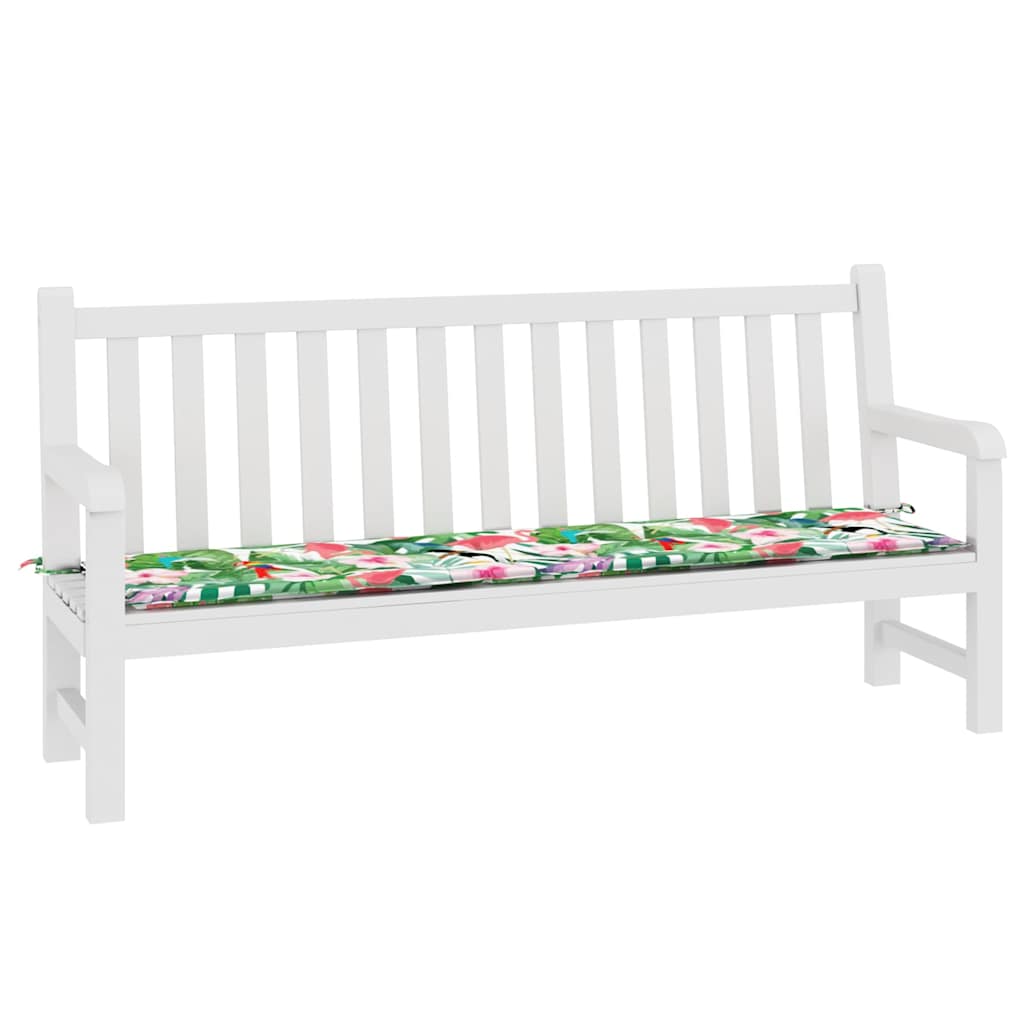 VidaXL coussin de banc de jardin 200x50x4 cm tissu multicolore