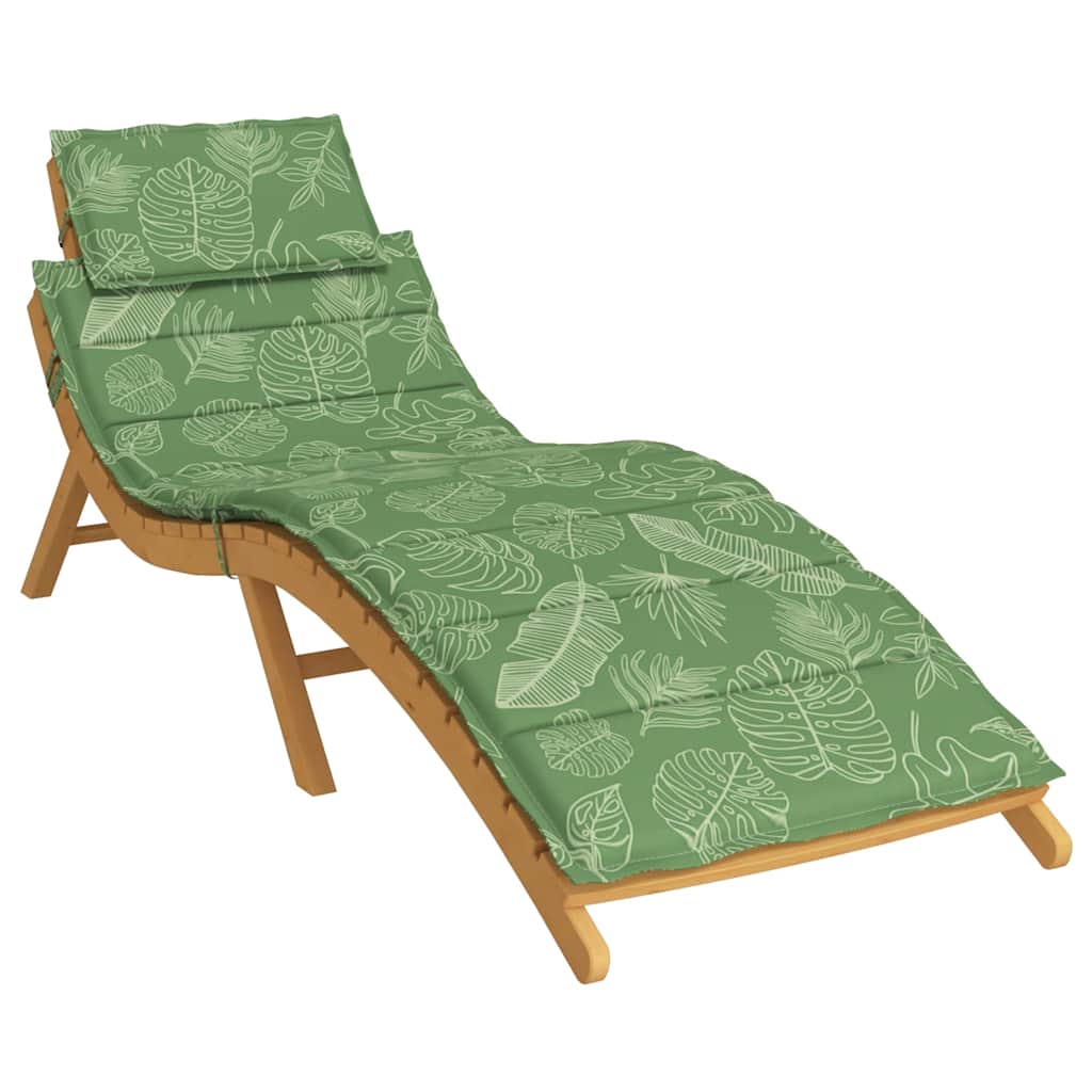 Vidaxx coussin de chaise longue motif feuille tissu oxford