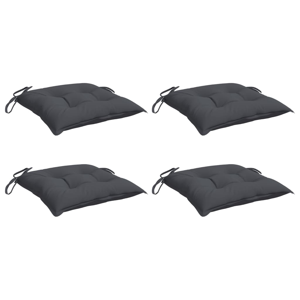 Vidaxx coussins de chaise 4 pcs 50x50x7 cm tissu oxford anthracite