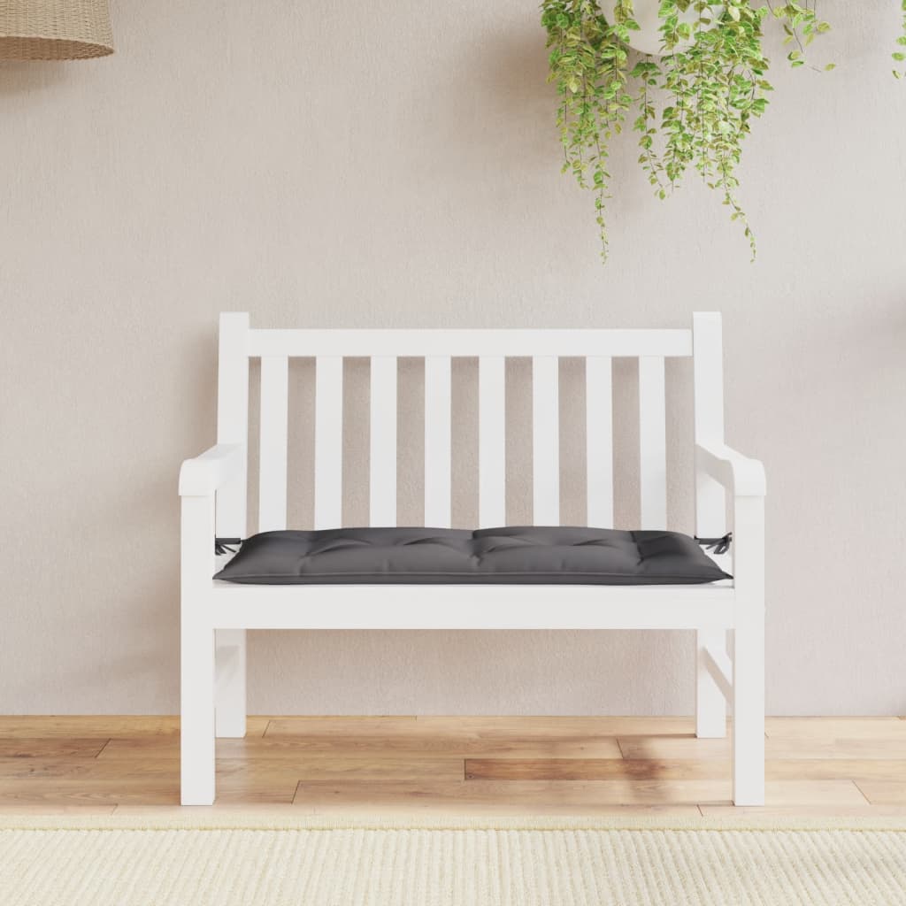 Vidaxx coussin de banc de jardin 100x50x7 cm tissu oxford anthracite