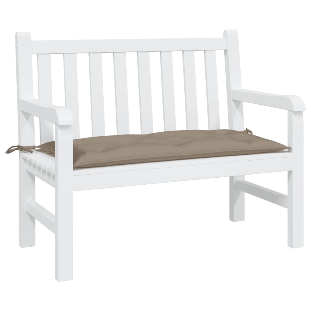 Vidaxx coussin de banc de jardin 100x50x7 cm tissu oxford taupe