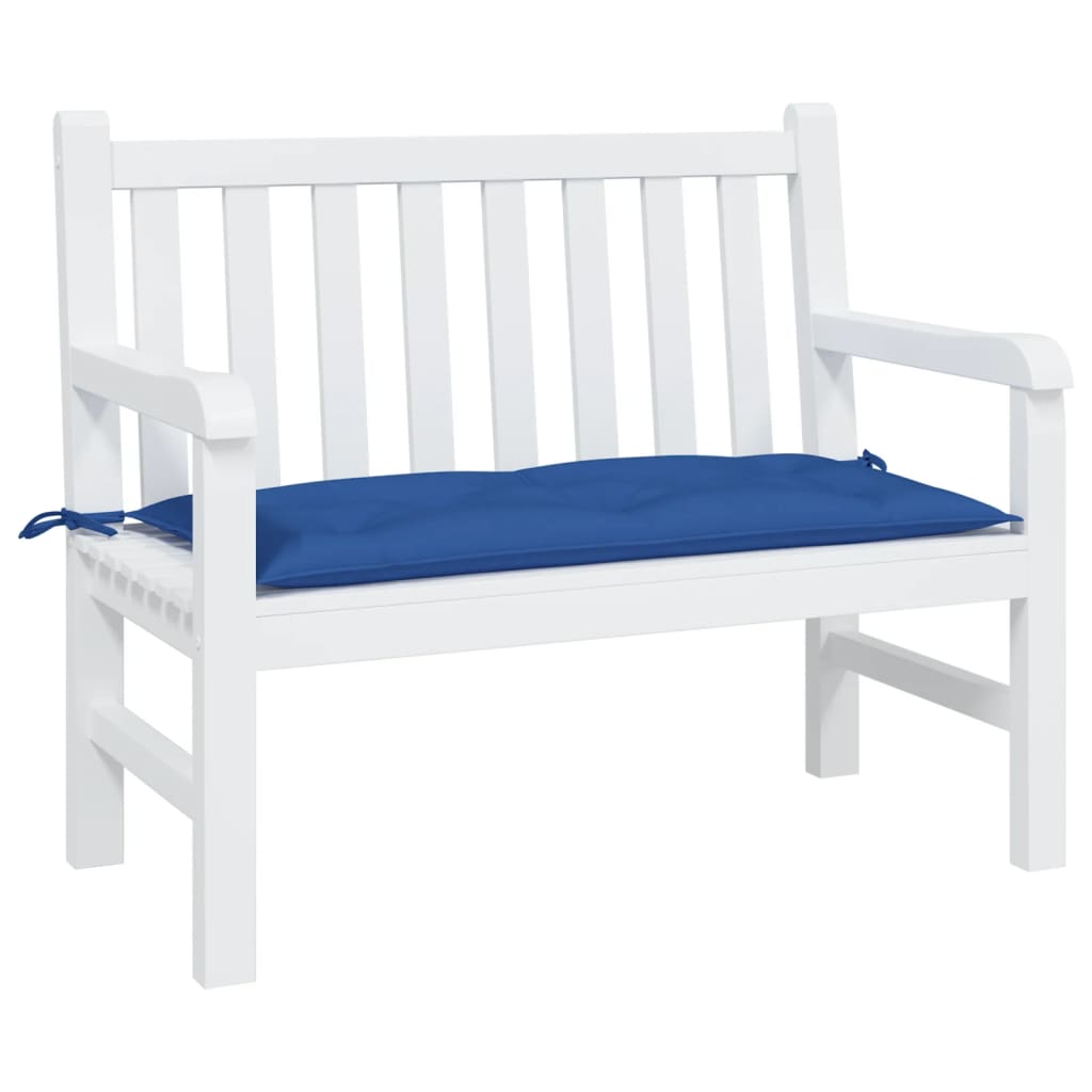 VidaXL coussin de banc de jardin 100x50x7 cm tissu oxford bleu