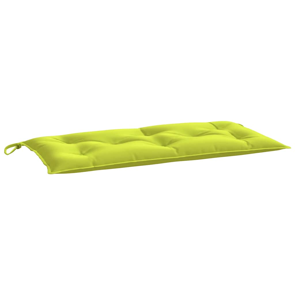 VidaXL coussin de banc de jardin 100x50x7 cm tissu oxford vert vif