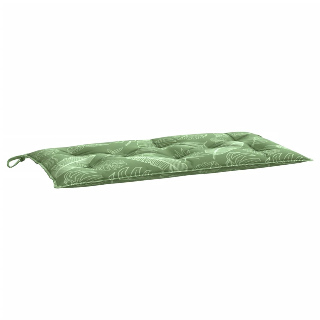 Vidaxx coussin de banc de jardin 100x50x7 cm tissu oxford motif feuille