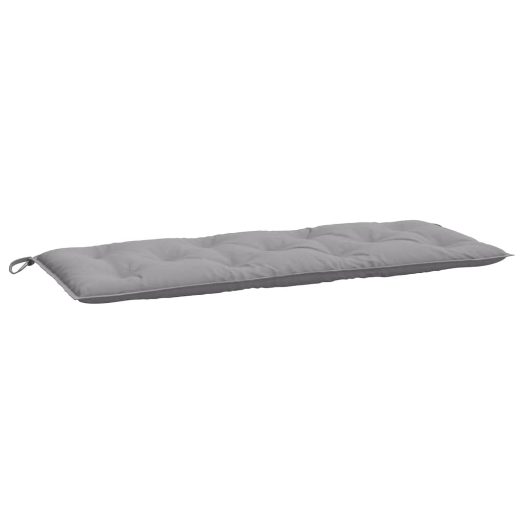 VidaXL coussin de banc de jardin 120x50x7 cm tissu oxford gris