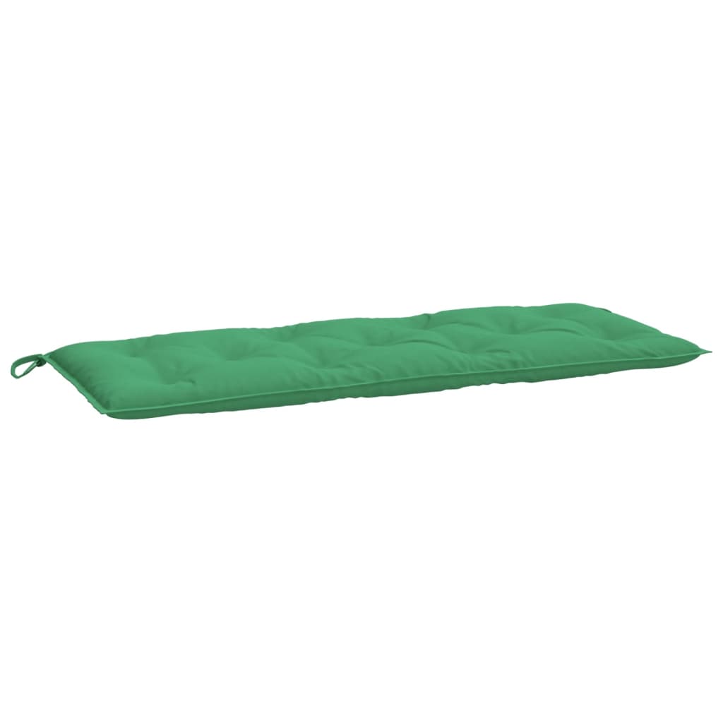VidaXL coussin de banc de jardin 120x50x7 cm tissu oxford vert