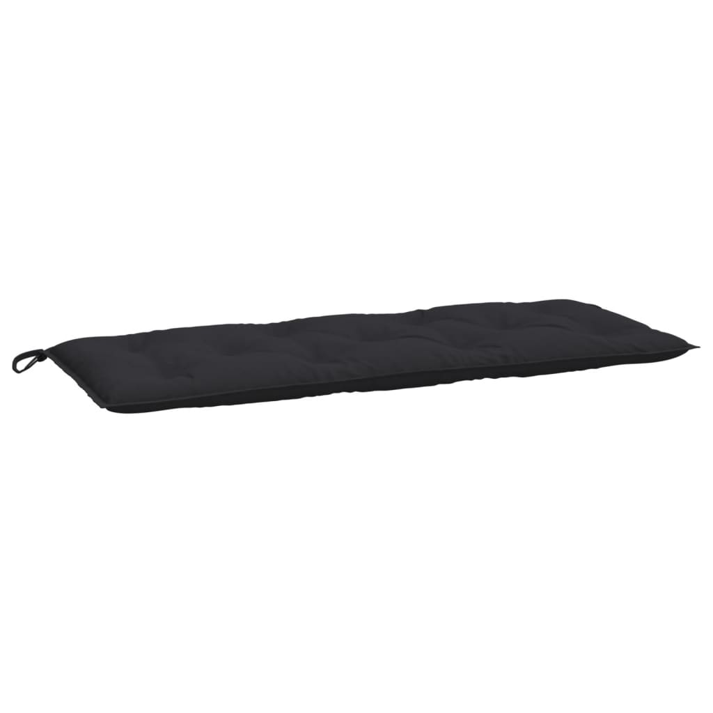 VidaXL coussin de banc de jardin 120x50x7 cm tissu oxford noir