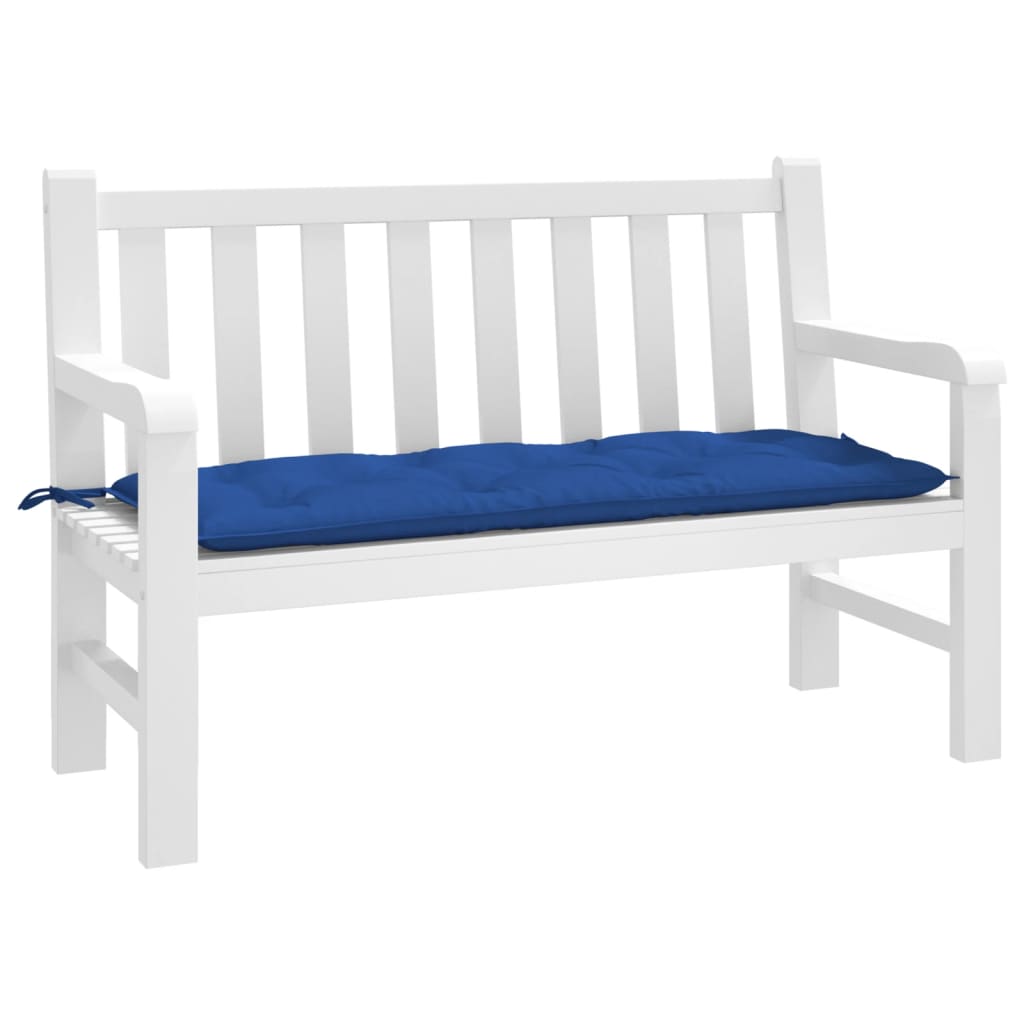 VidaXL coussin de banc de jardin 120x50x7 cm tissu oxford bleu