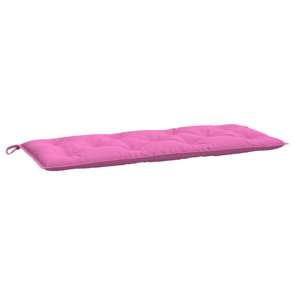 VidaXL coussin de banc de jardin 120x50x7 cm tissu rose