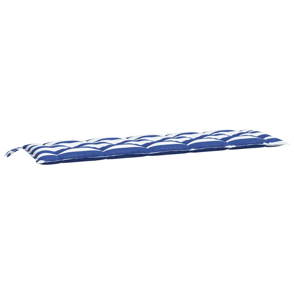 Vidaxx coussin de canapé rayé 180x50x7 cm tissu rayé blanc et bleu