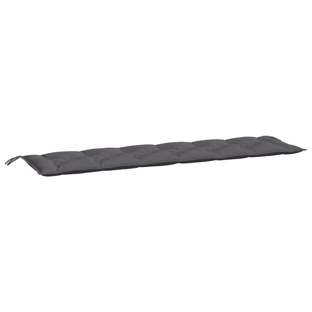 Vidaxx coussin de banc de jardin 200x50x7 cm tissu oxford anthracite