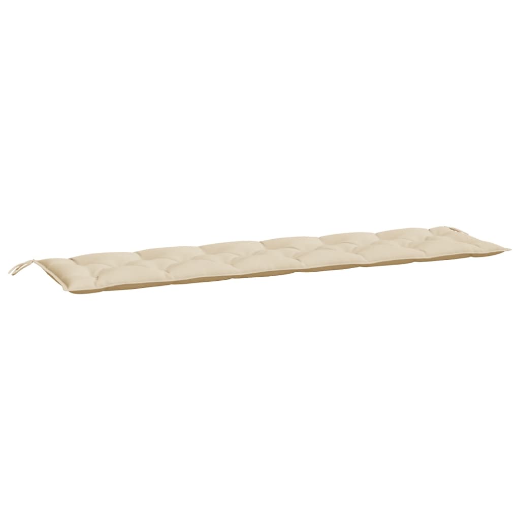 VidaXL coussin de banc de jardin 200x50x7 cm tissu oxford beige