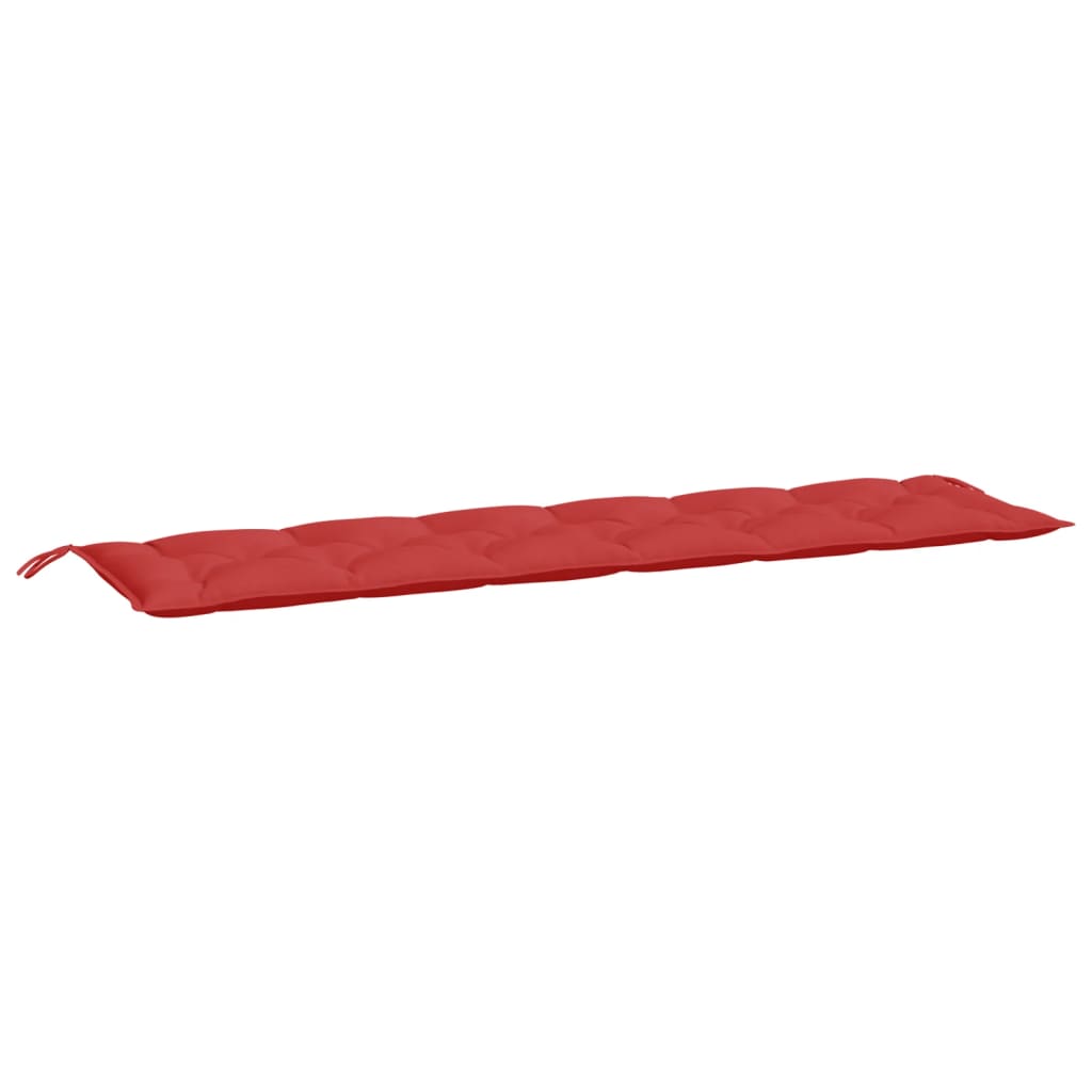VidaXL coussin de banc de jardin 200x50x7 cm tissu rouge