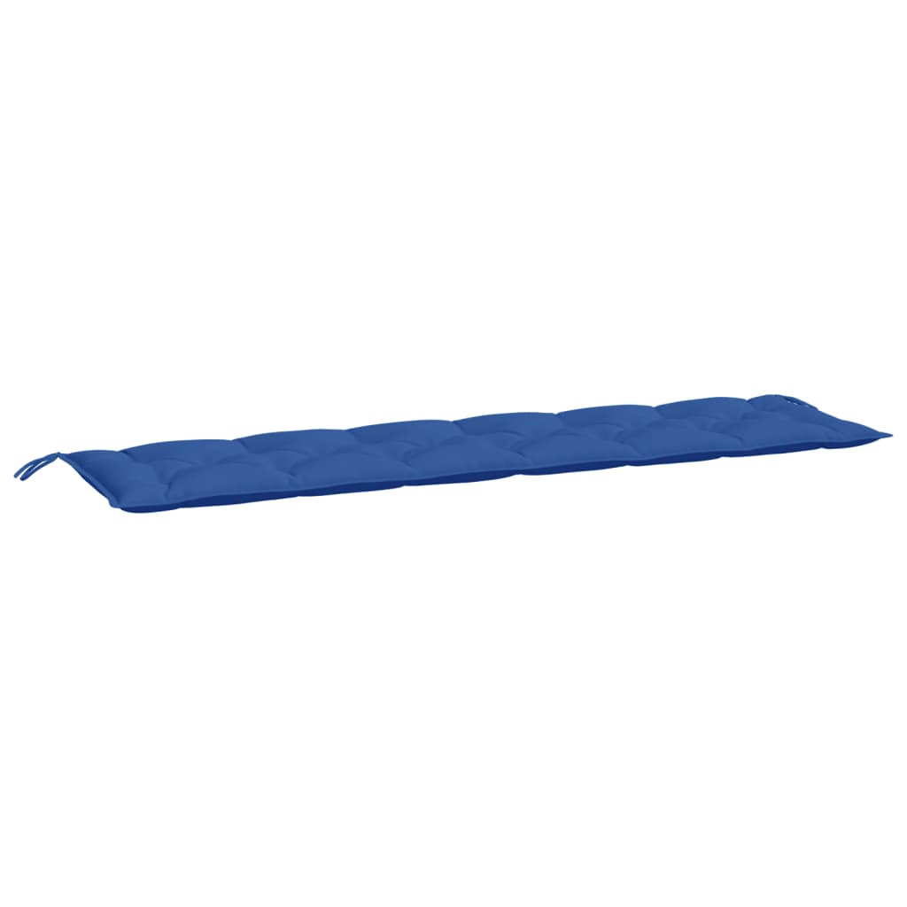 VidaXL coussin de banc de jardin 200x50x7 cm tissu oxford bleu royal