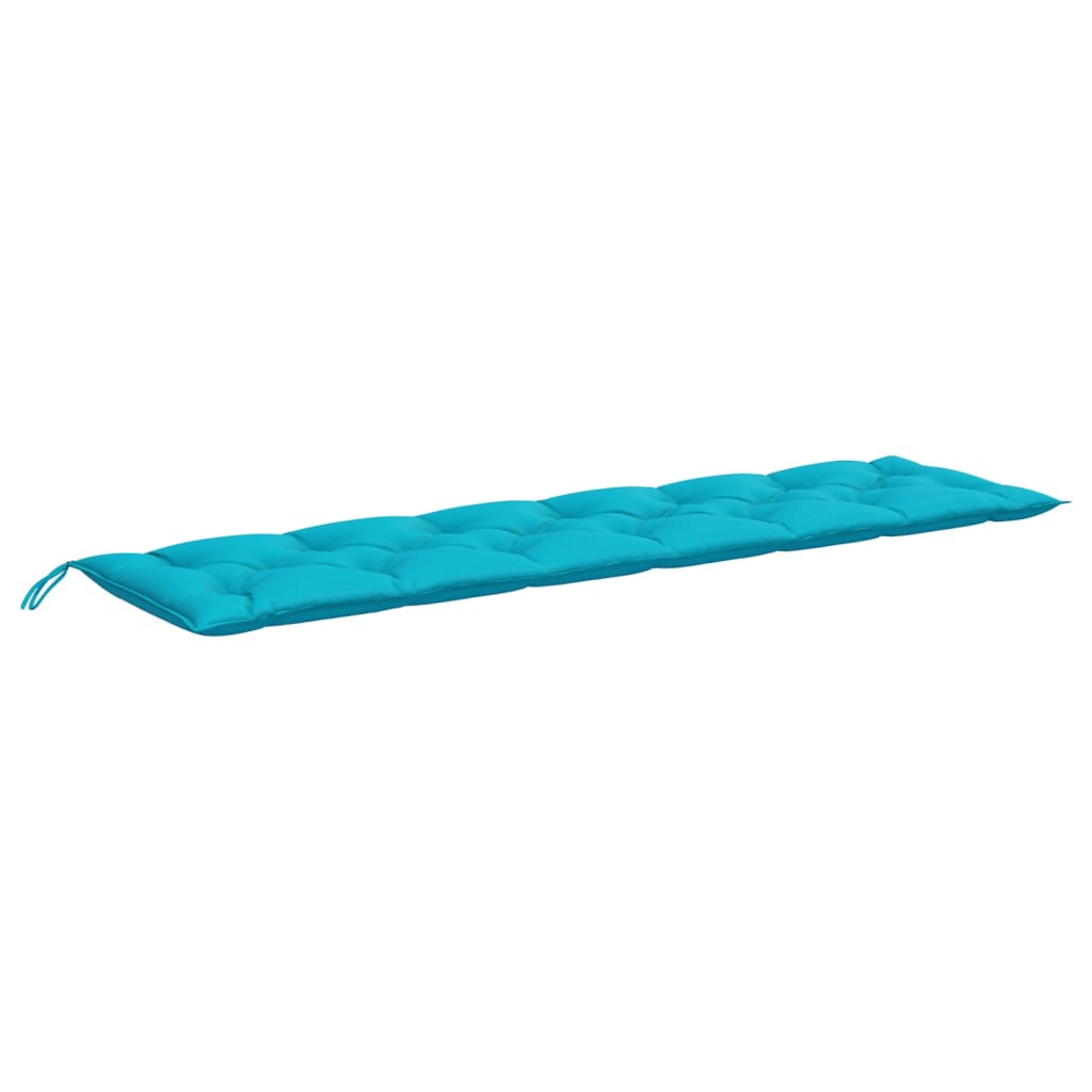 VidaXL coussin de banc de jardin 200x50x7 cm tissu turquoise