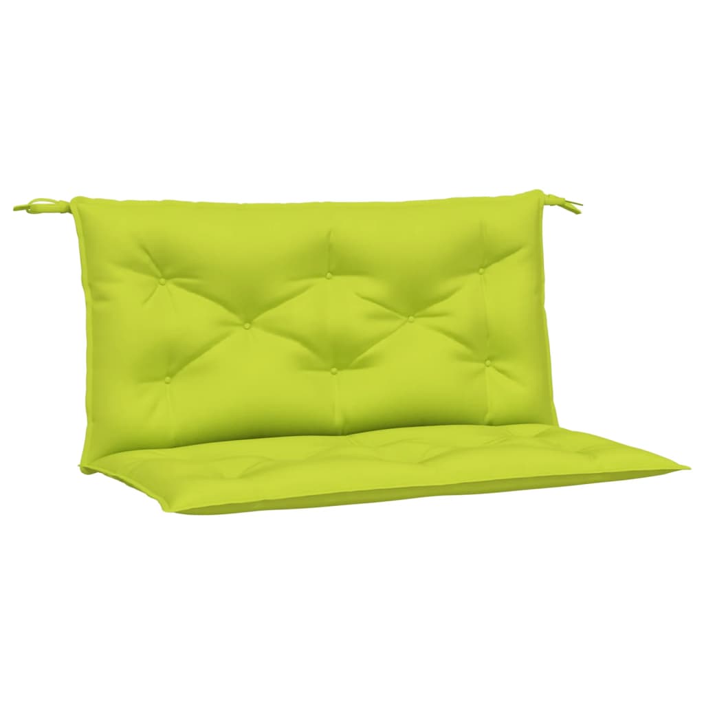 Vidaxx coussins de banc de jardin 2 pcs 100x50x7 cm tissu oxford vert vif