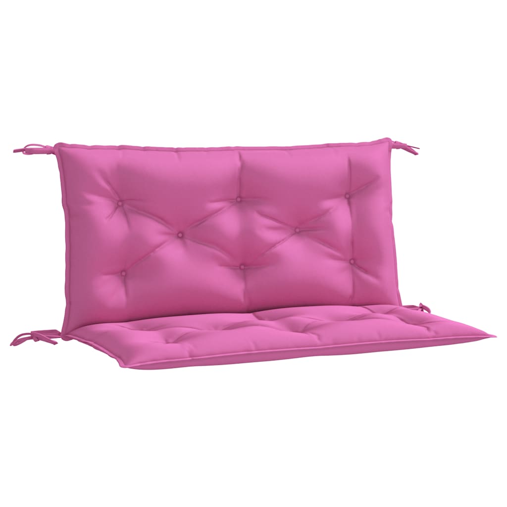 VidaXL coussins de banc de jardin 2 pcs 100x50x7 cm tissu rose